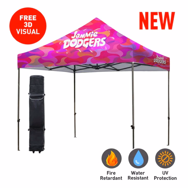 Premium 10' Steel 30mm (full-Bleed Dye Sublimation) 17" Valance