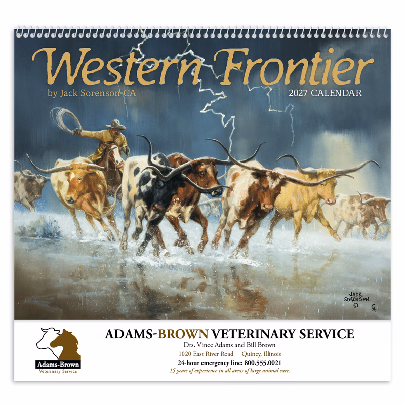 Good Value™ Western Frontier - Spiral Calendar