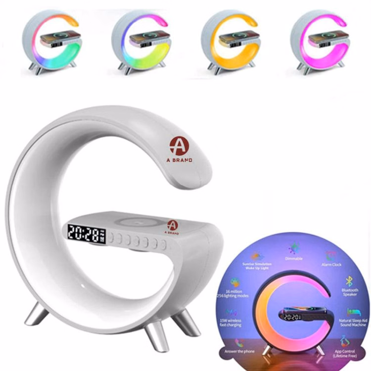 Bluetooth Speaker Wireless Charger LED Lamp