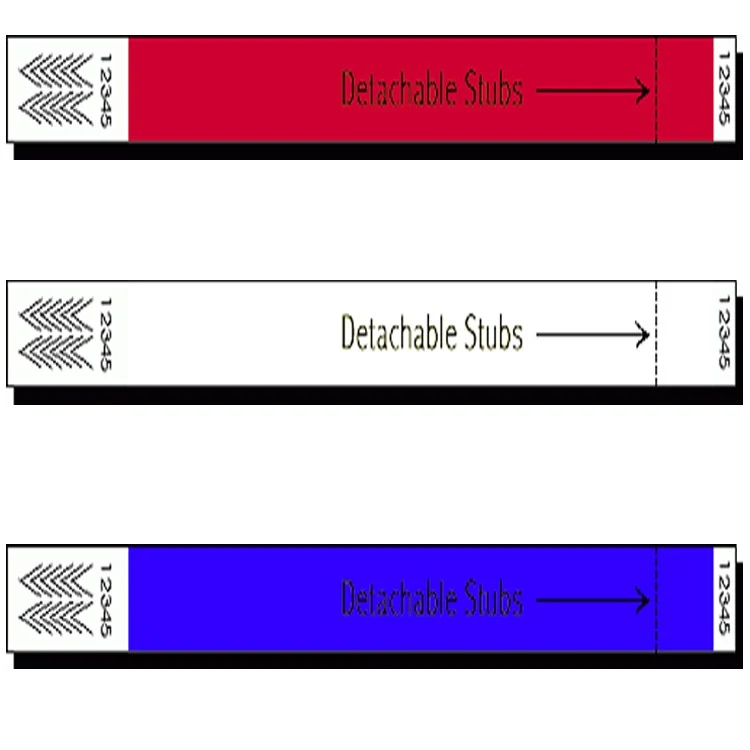 Stub 1" Tyvek Wristband 1