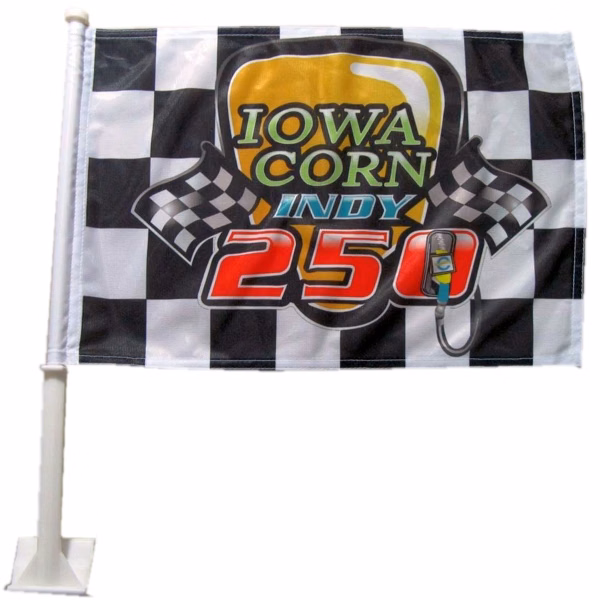 Car Flag SINGLE SIDED Premium Polyester - Custom Printed
