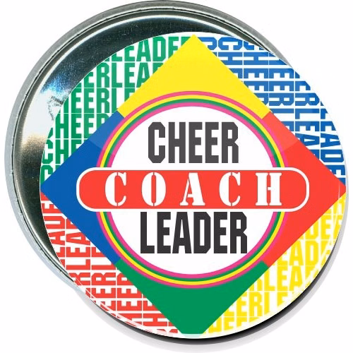 Cheerleader Coach, Cheerleading Button