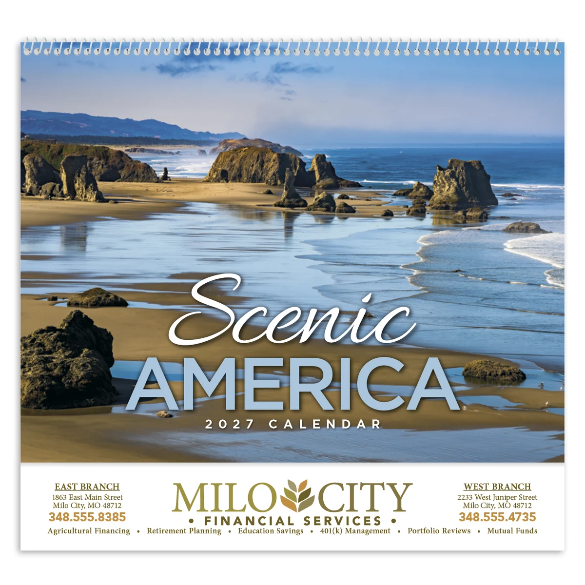 HotLine® Products Scenic America® Appointment Calendar - Spiral 1
