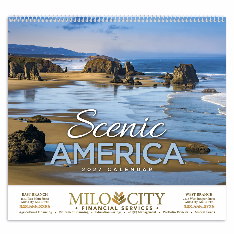 HotLine® Products Scenic America® Appointment Calendar - Spiral