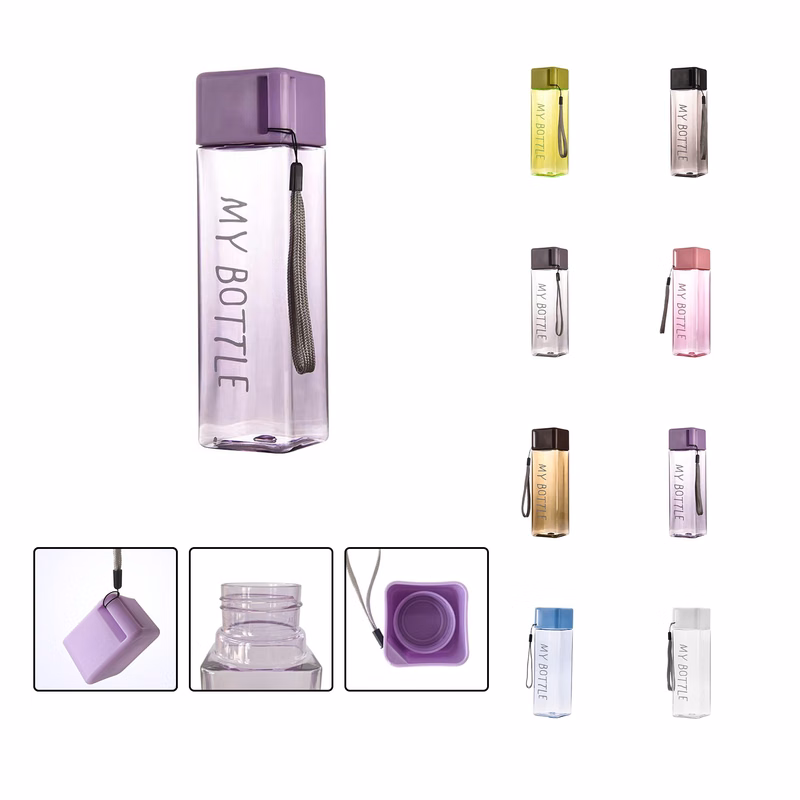 Square Plastic Clear Bottle