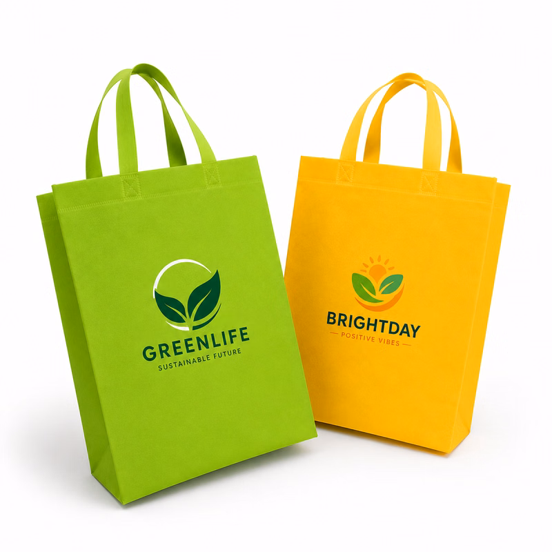 Heat Sealed Non Woven Shopping Tote Bag (12" X 15" X 4")