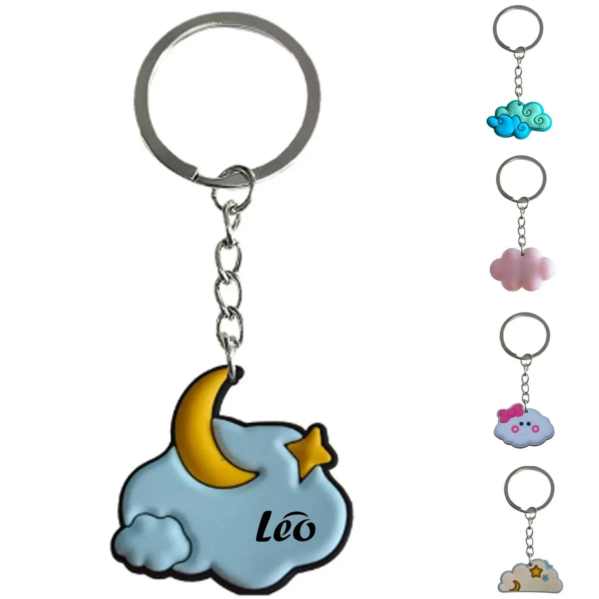 Custom PVC Soft Rubber Cloud Keychain 1