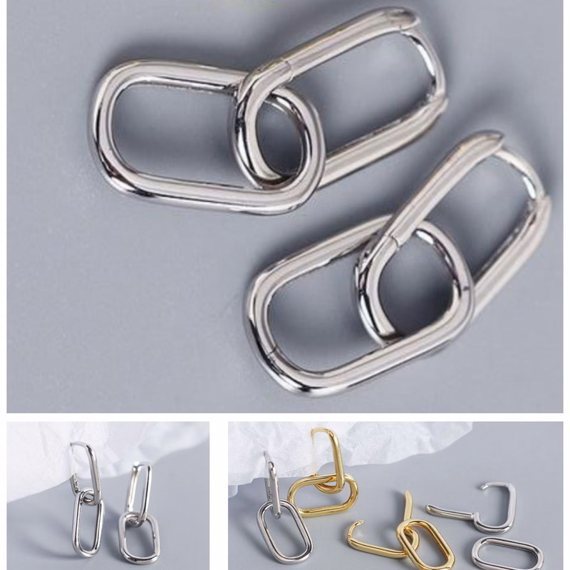 Gold Convertible Link Earrings