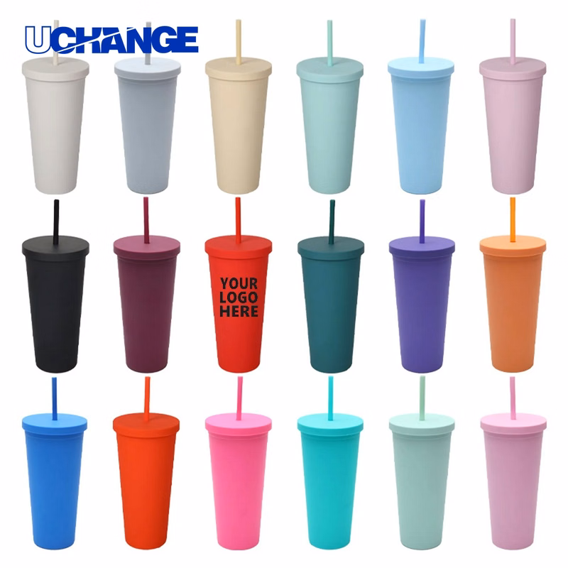 Custom Colored Plastic Cup Container (24 OZ)