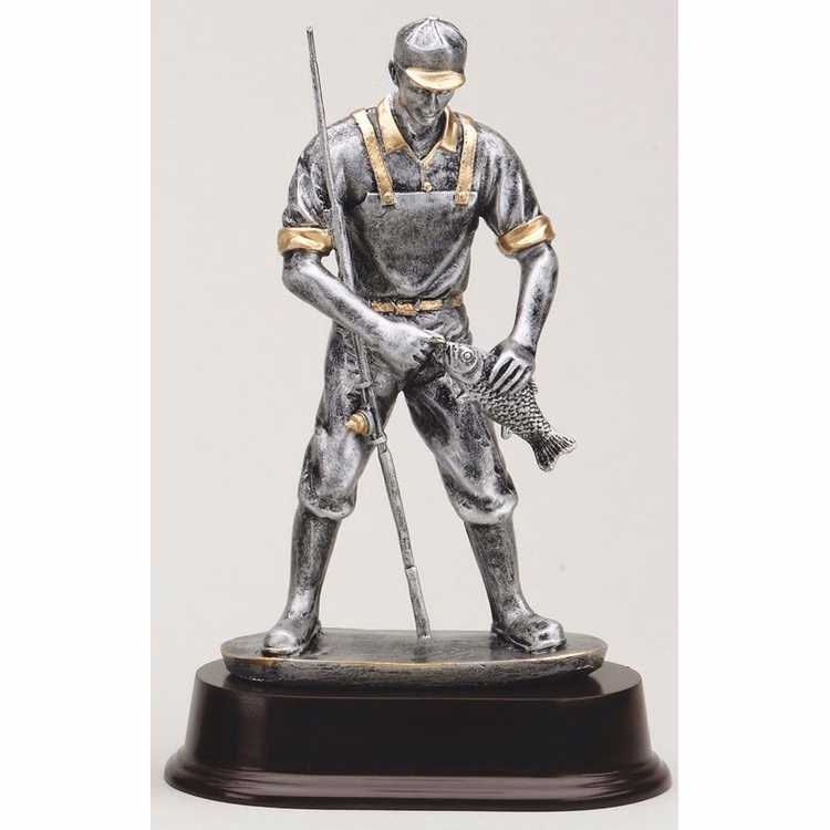 9" Tall Fisherman Figure Award