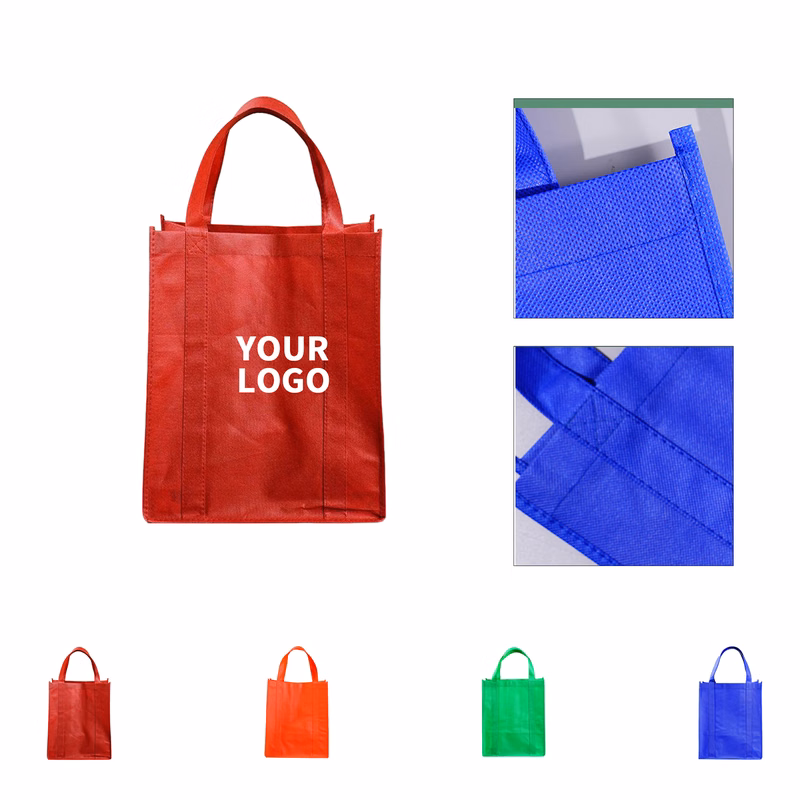 Large Non Woven Grocery Tote With Reinforced Handles