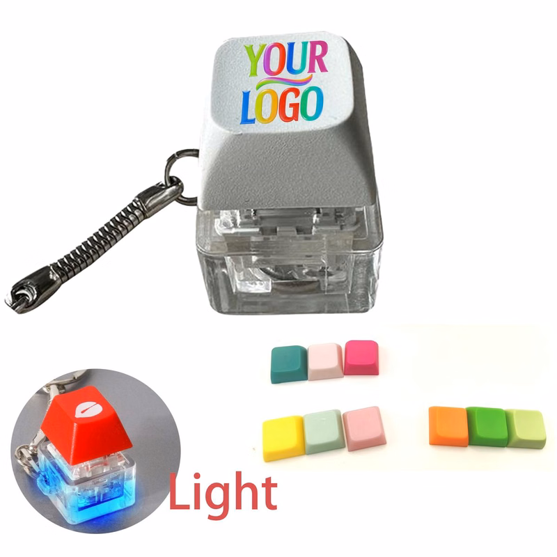Light Mechanical Keyboard Fidget Toy Pendant