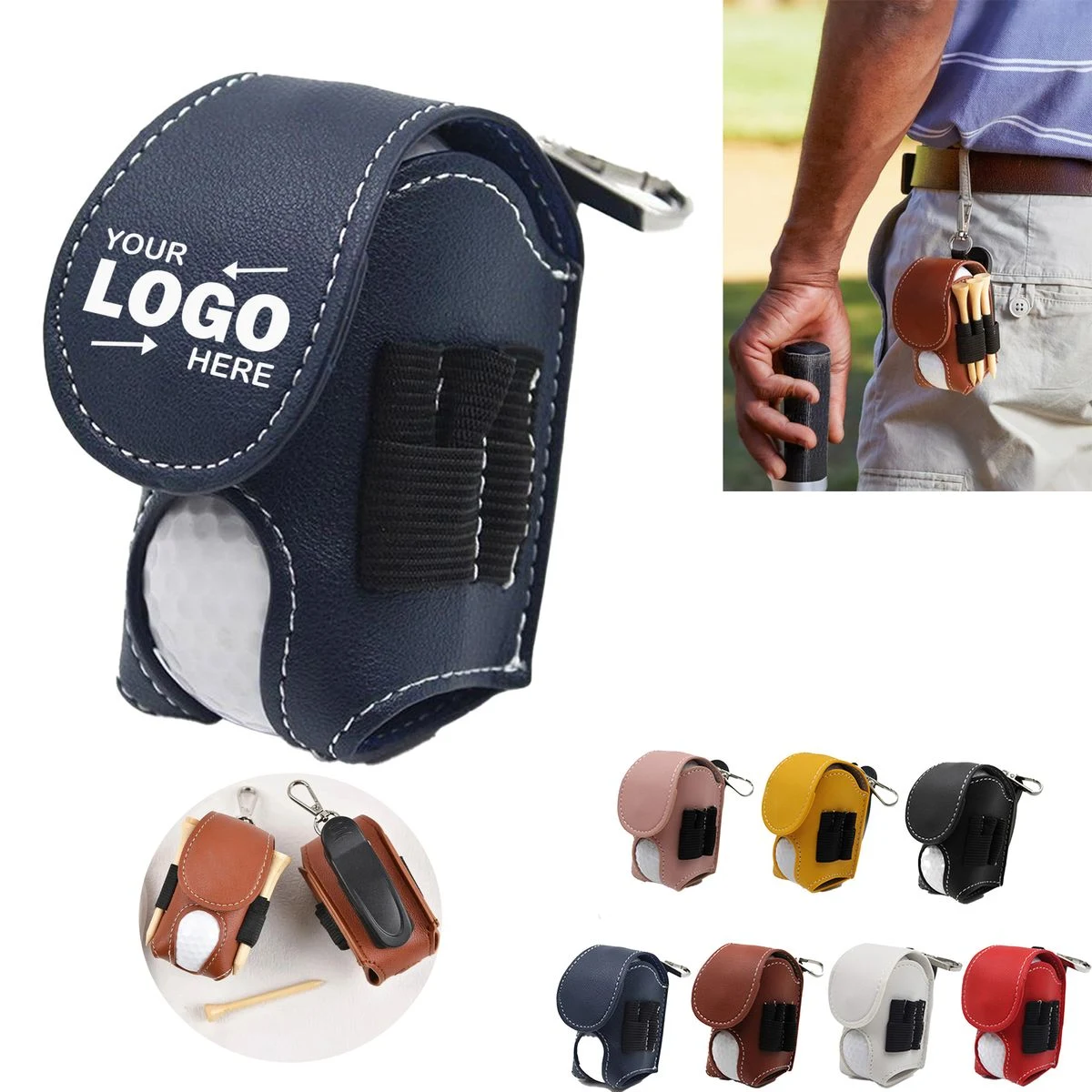 Stylish PU Leather Multifunctional Golf Ball 1