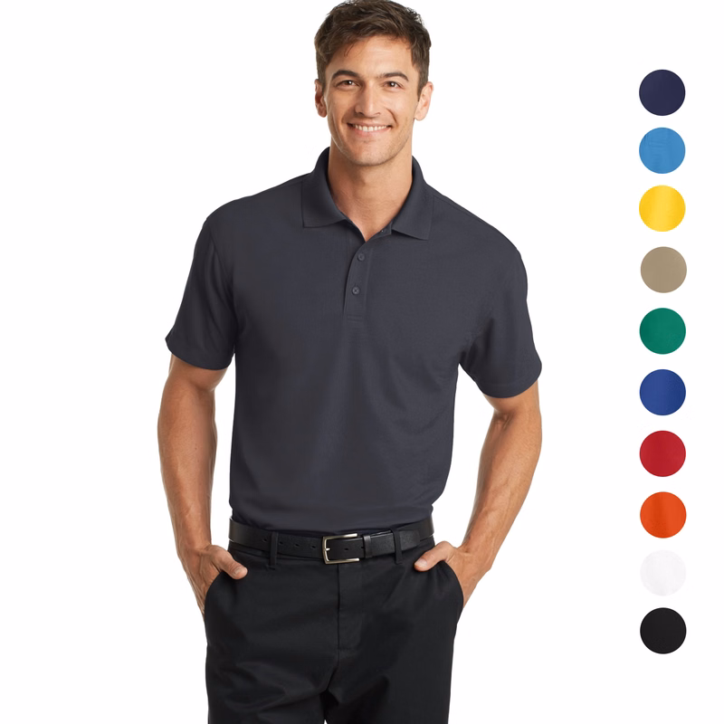 Port Authority Dry Zone Grid Polo w/ Screen Print 4.28 oz.