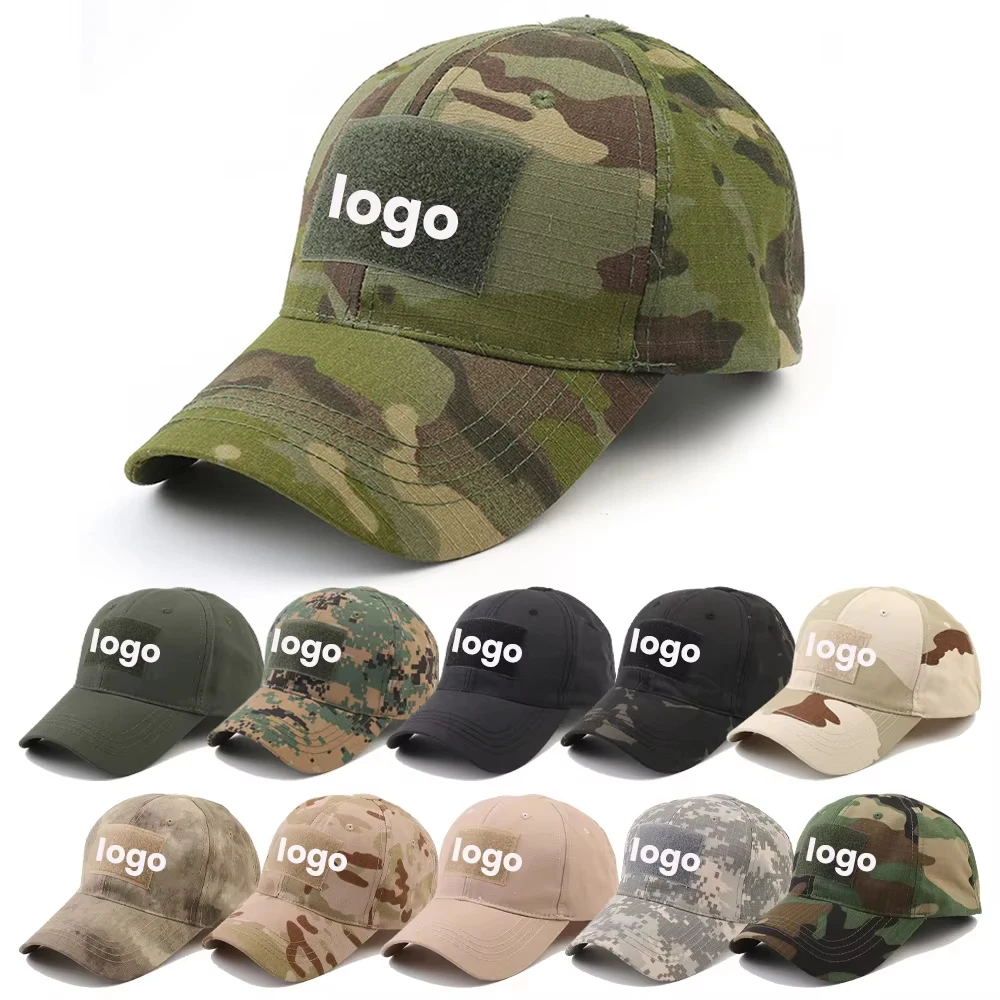 Men's Tactical CP Camo Baseball Cap with Velcro Patch 1