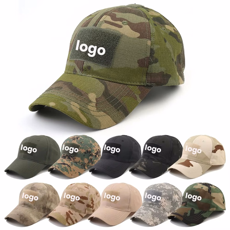 Men's Tactical CP Camo Baseball Cap with Velcro Patch