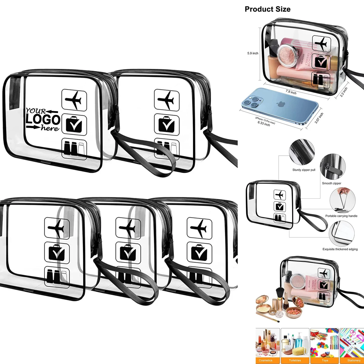 PVC Transparent Makeup Bag 1