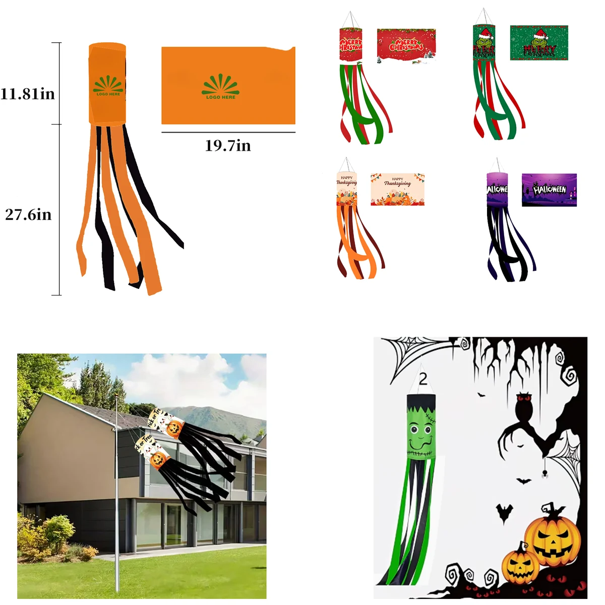 Multi-style Festival Wind Socks 1