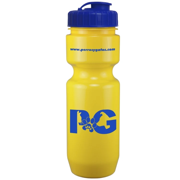 22 Oz. Bike Bottle w/ Flip Top Lid - Solid Colors 1