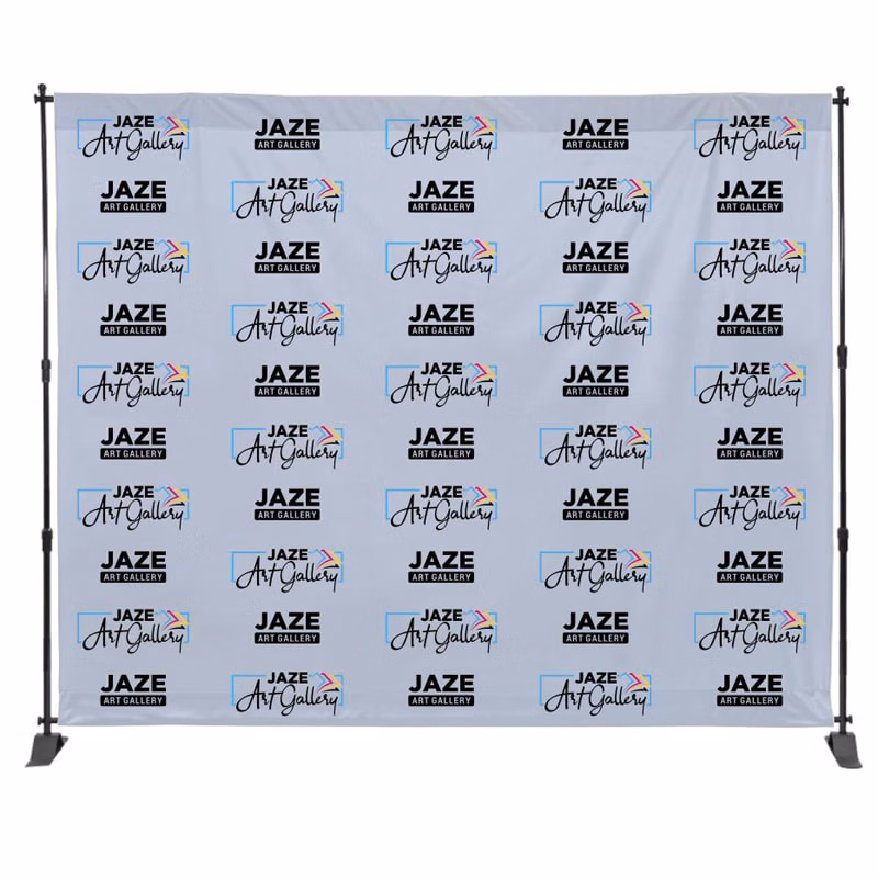8ft X 10ft Step & Repeat Fabric Banner