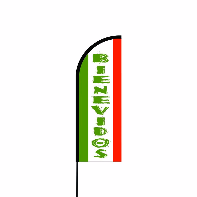Bienvenidos Flag Kit 14' Feet Feather Flag Sign Outdoor Banner