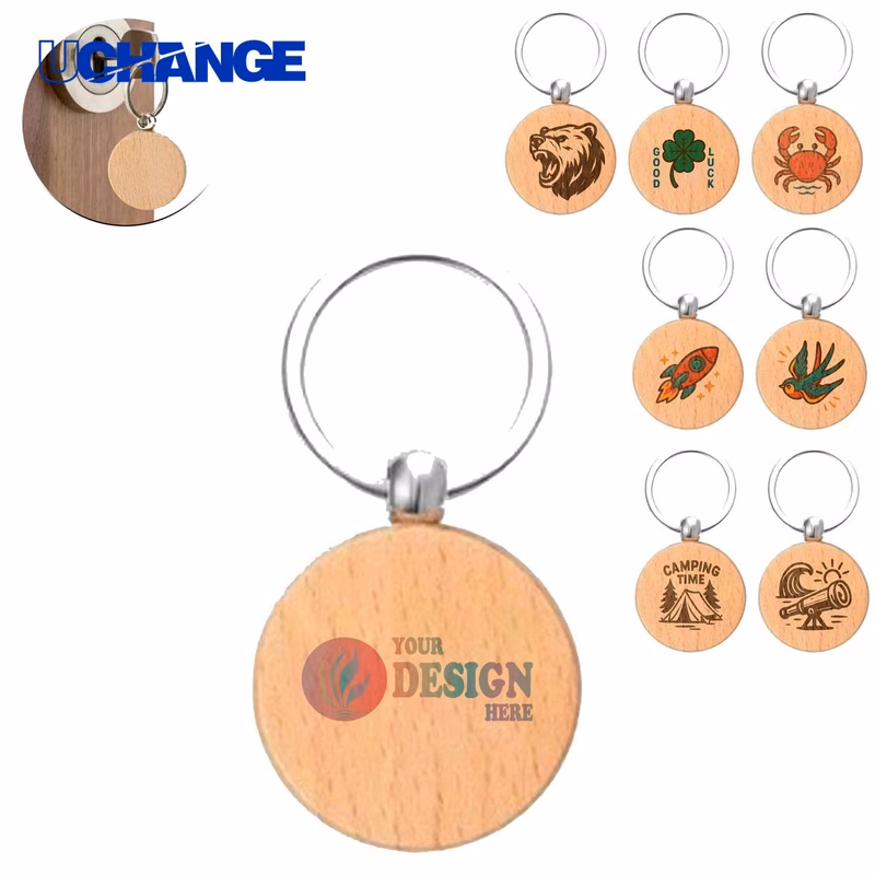 Beech Wood Key Ring