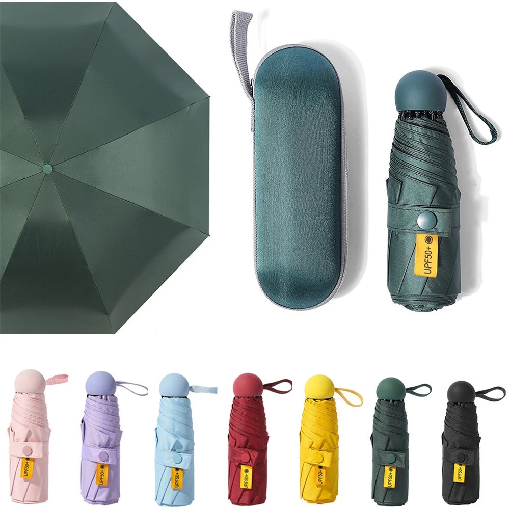 Folding Travel Umbrella with Capsule Case 1