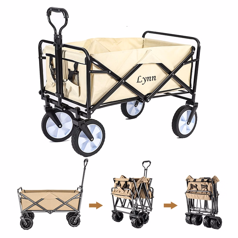 Foldable Camping Wagon Cart w/ Pocket