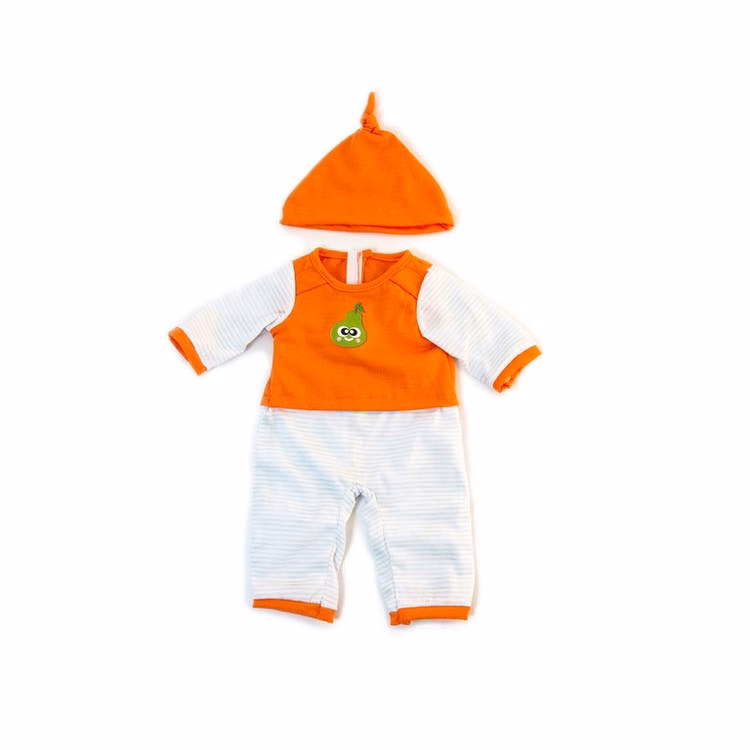 15" Doll's Orange/Striped Pajamas