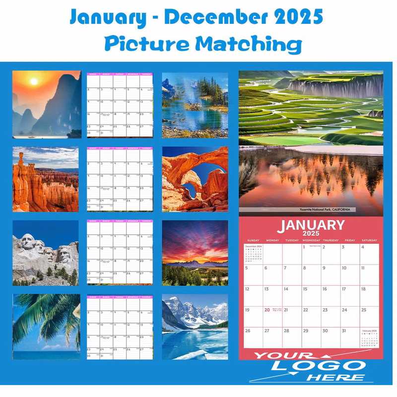 2025 Custom Wall Calendar for Planning and Organizing
