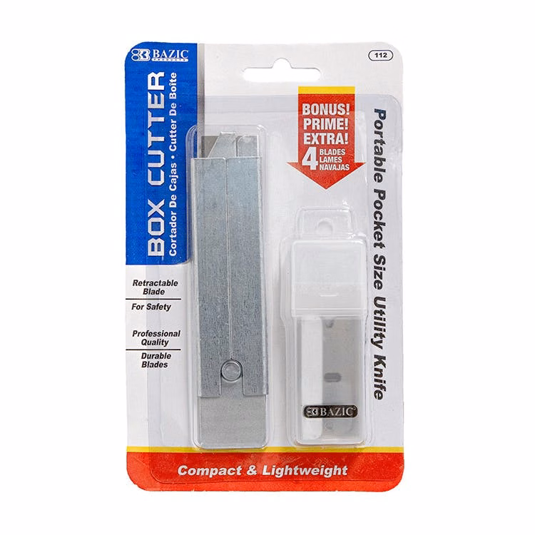 Portable Box Cutters - Includes Replacement Blades