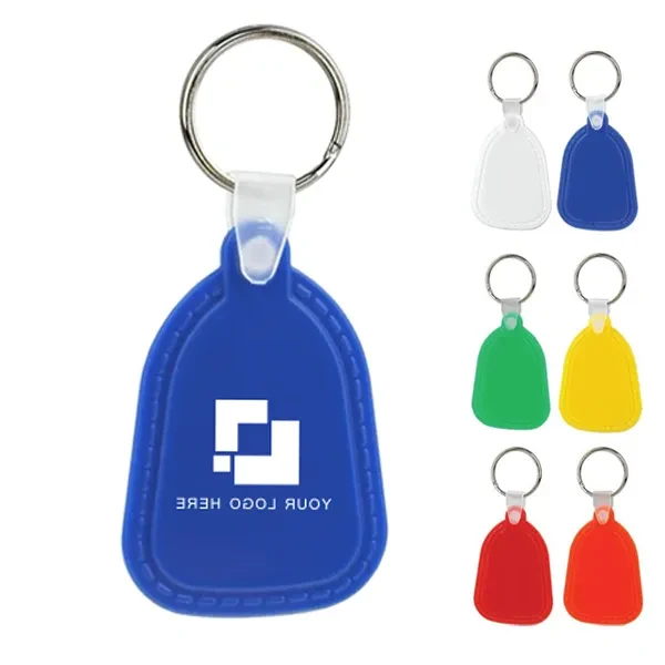 Printed Teardrop Soft Keytags 1