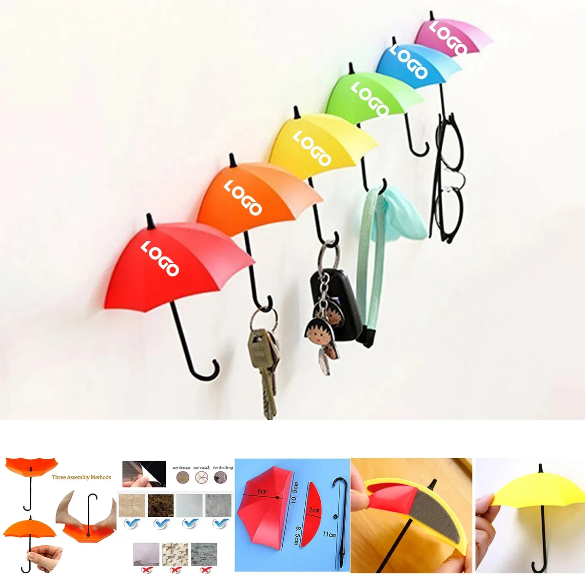 Colorful Umbrella Key Holder 1