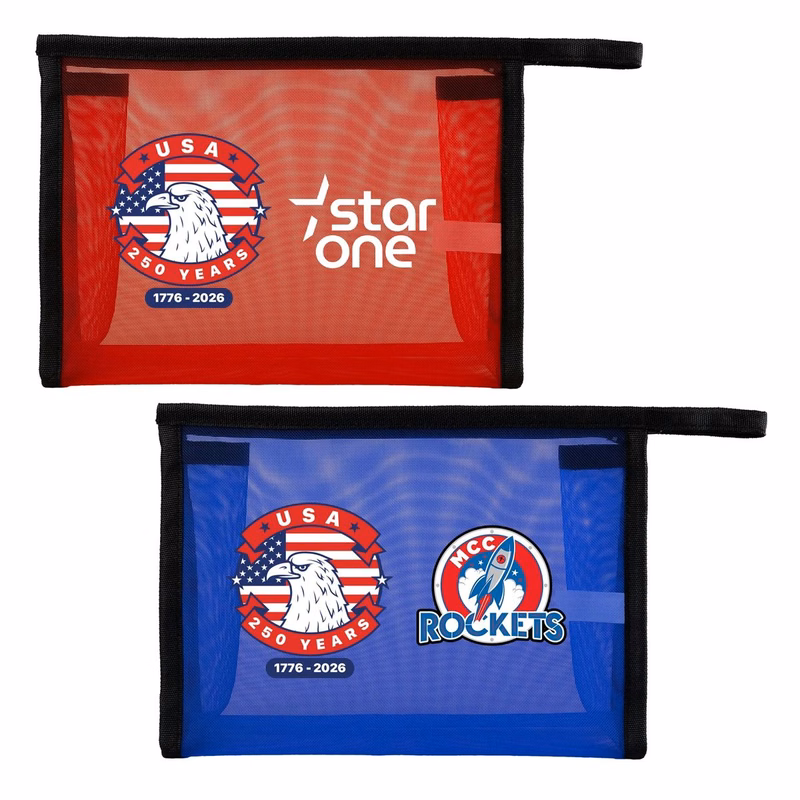 Patriotic Mesh Toiletry Bag