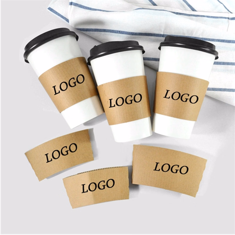 12/14/16/20/24 oz Kraft Beverage Cup Sleeve