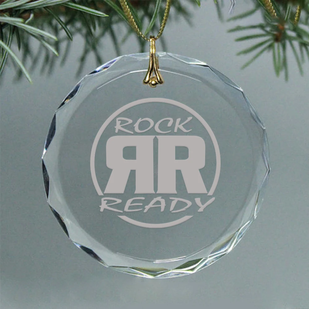 Premium Faceted Crystal Ornament - Custom Engraved 1