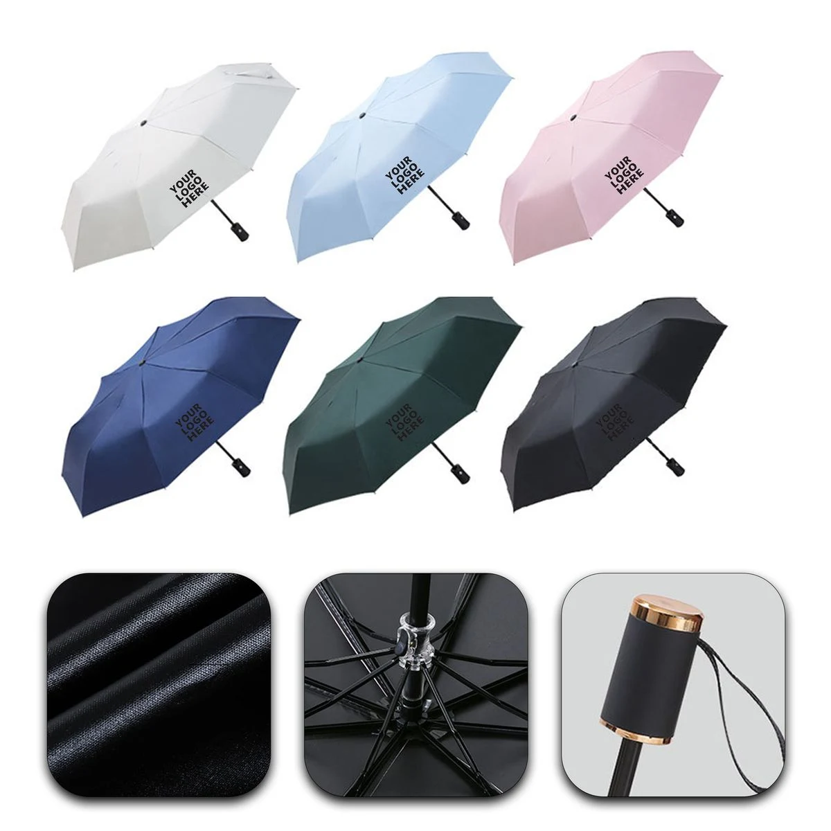 Compact Waterproof Travel Sun Rain Umbrella 1