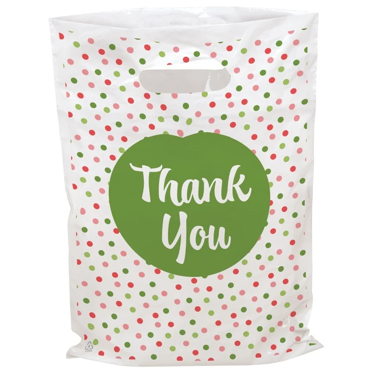 Polka Dots Seasonal Predesigned Plastic Bag (9" x 13") 1