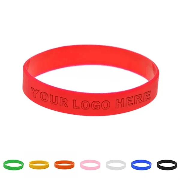Custom 2.53" Debossed Silicone Wristband — Events, Sports & Awareness Gift 1