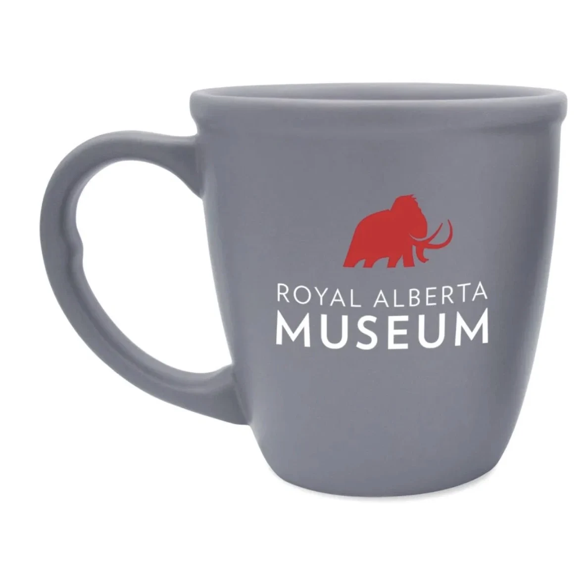 14 Oz. Matte Bistro Gray Ceramic Mug 1