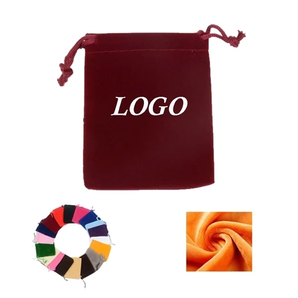 Mini Drawstring Velvet Pouch 1