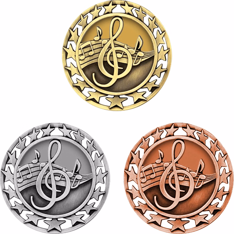 Stock Star Sports Medals: Music