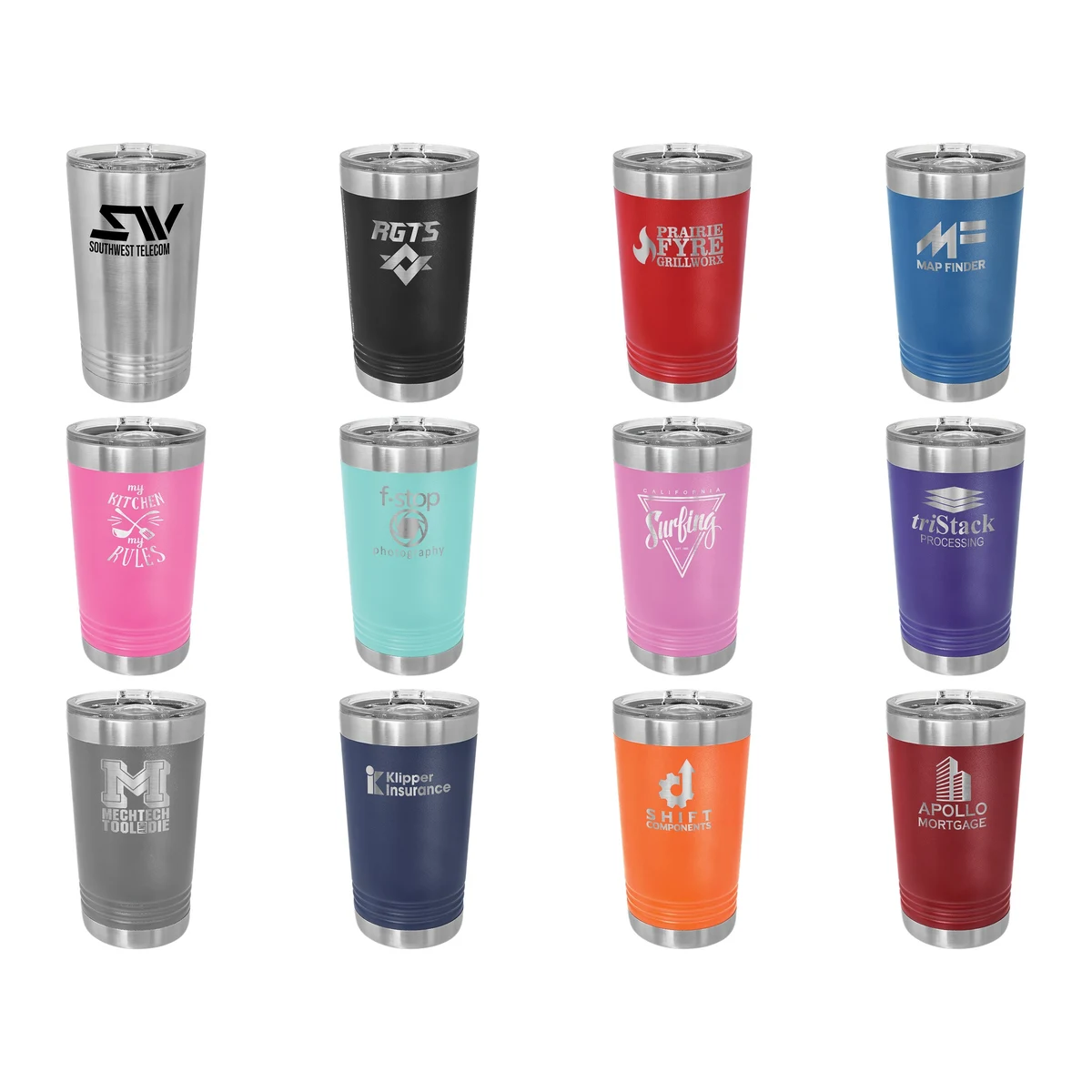 Polar Camel 16 oz. Vacuum Insulated Pint with Slider Lid 1