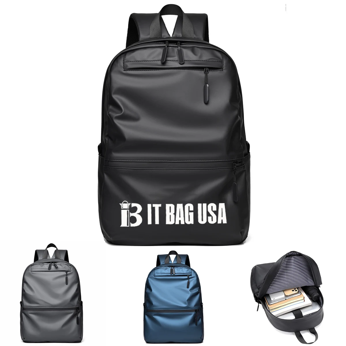 Polyester Double Zipper Backpack 1