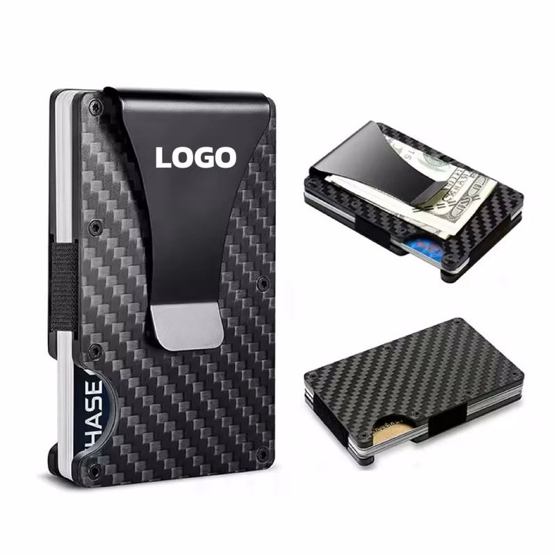 MOQ 10 pcs Carbon Fiber Card Case