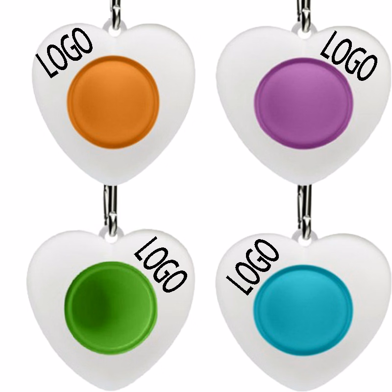 Push Pop Fidget Anxiety Stress Reliever Toy for Kids Adults---Heart Shape