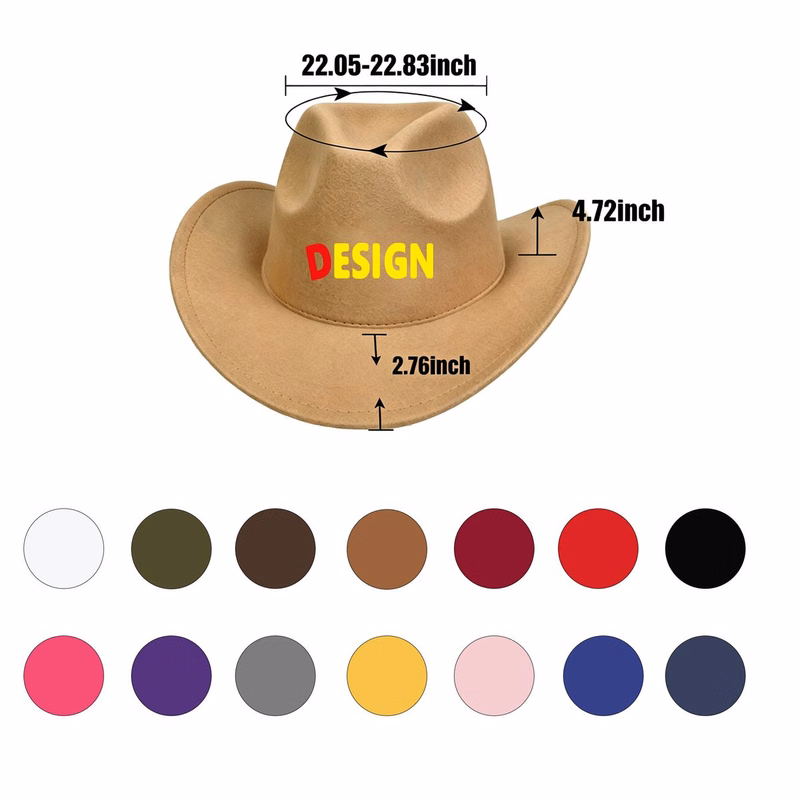 Western Cowboy Hat for Men Women