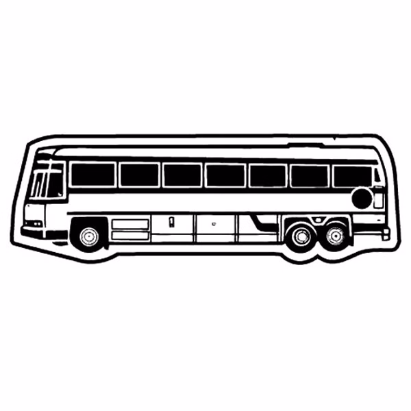 Tour Bus 4 Key Tag (Spot Color)