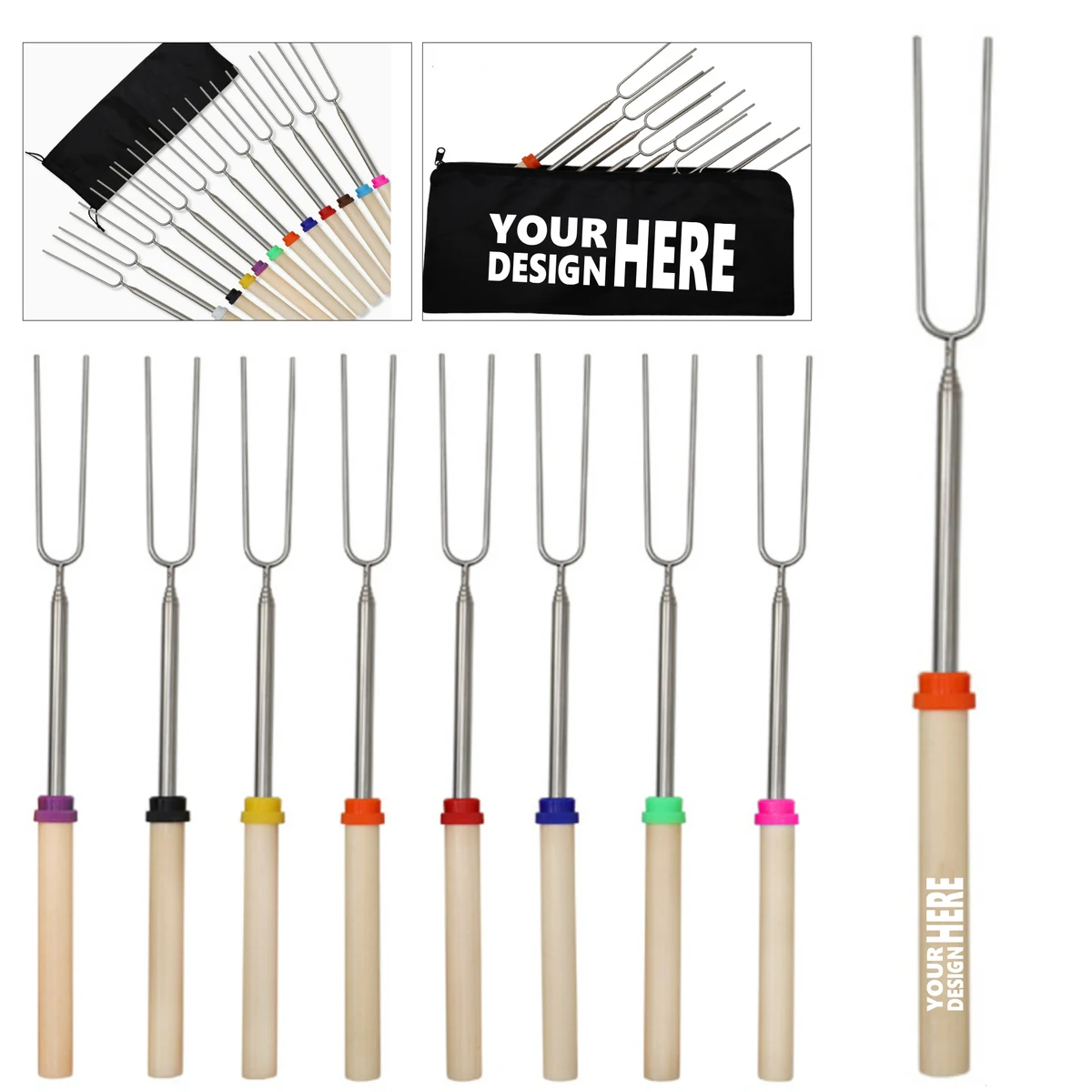 Telescopic Roaster Sticks with Extending Design 1