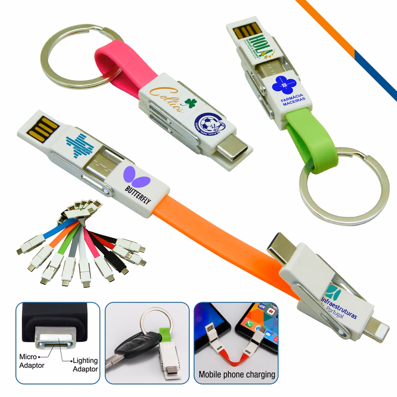 Mini 4in1 Keychain Cable